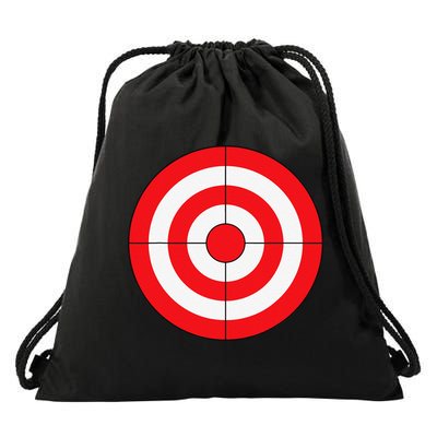 BullsEye Target Lazy DIY Halloween Costume Darts Shooting Drawstring Bag