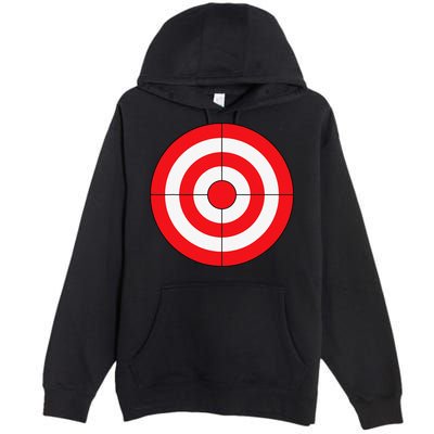 BullsEye Target Lazy DIY Halloween Costume Darts Shooting Premium Pullover Hoodie