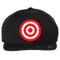 BullsEye Target Lazy DIY Halloween Costume Darts Shooting Wool Snapback Cap