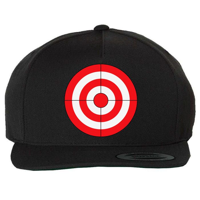BullsEye Target Lazy DIY Halloween Costume Darts Shooting Wool Snapback Cap