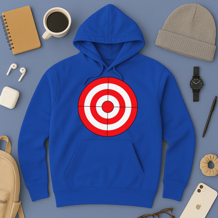 BullsEye Target Lazy DIY Halloween Costume Darts Shooting Hoodie