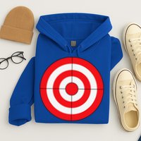 BullsEye Target Lazy DIY Halloween Costume Darts Shooting Hoodie