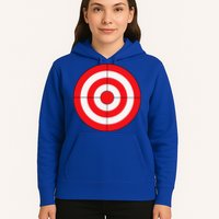 BullsEye Target Lazy DIY Halloween Costume Darts Shooting Hoodie