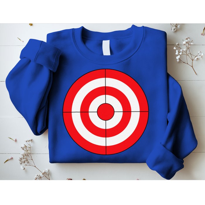 BullsEye Target Lazy DIY Halloween Costume Darts Shooting Sweatshirt