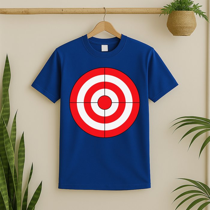 BullsEye Target Lazy DIY Halloween Costume Darts Shooting T-Shirt
