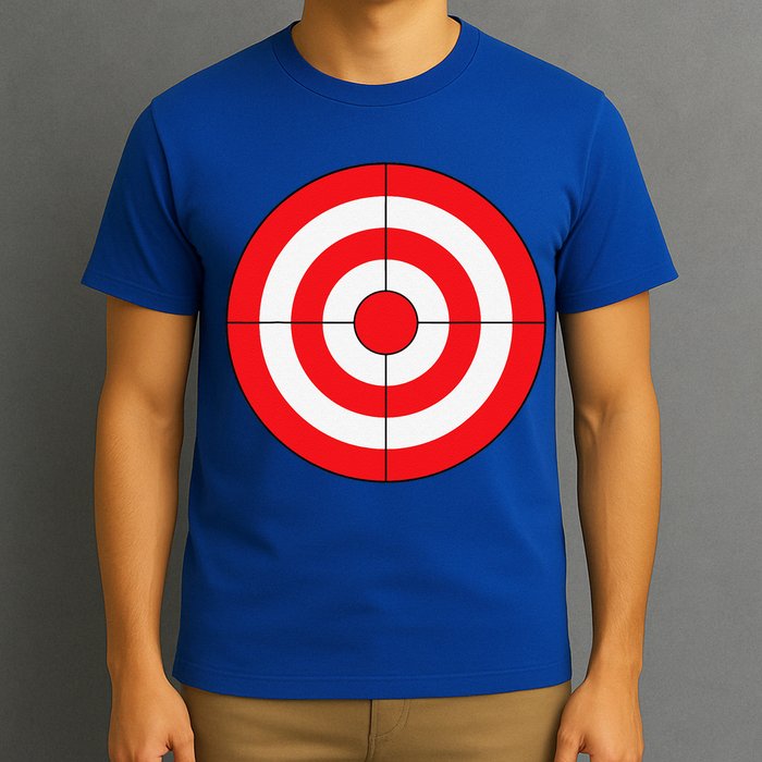 BullsEye Target Lazy DIY Halloween Costume Darts Shooting T-Shirt