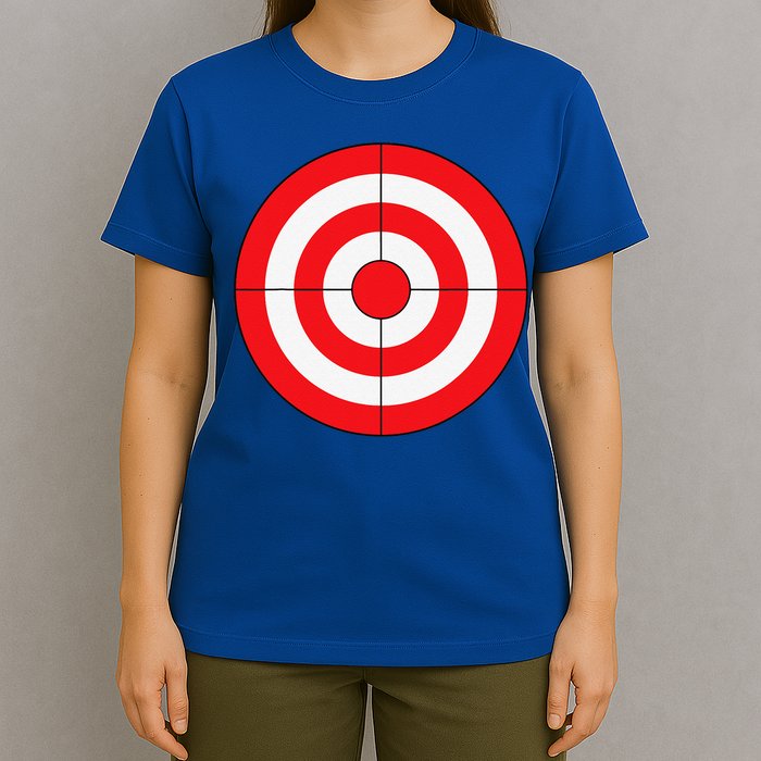 BullsEye Target Lazy DIY Halloween Costume Darts Shooting T-Shirt