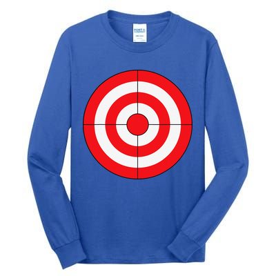 BullsEye Target Lazy DIY Halloween Costume Darts Shooting Tall Long Sleeve T-Shirt