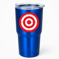 BullsEye Target Lazy DIY Halloween Costume Darts Shooting Tumbler