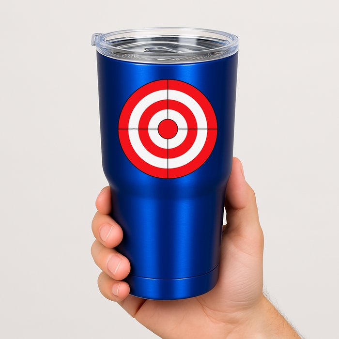 BullsEye Target Lazy DIY Halloween Costume Darts Shooting Tumbler