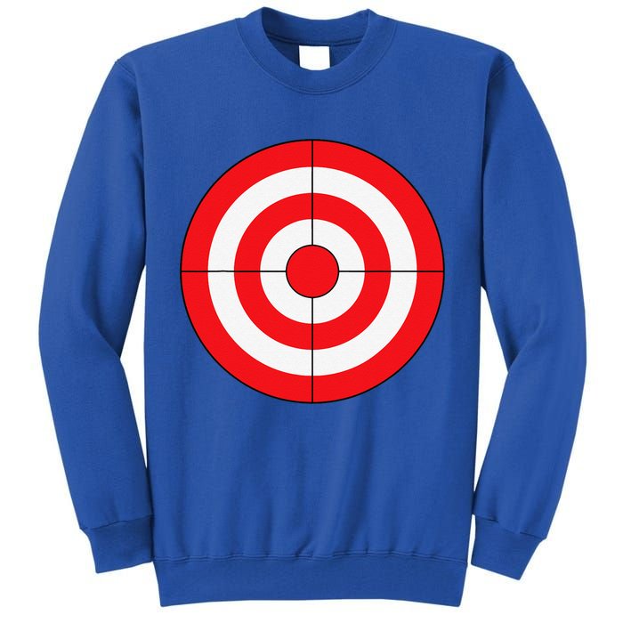BullsEye Target Lazy DIY Halloween Costume Darts Shooting Tall Sweatshirt