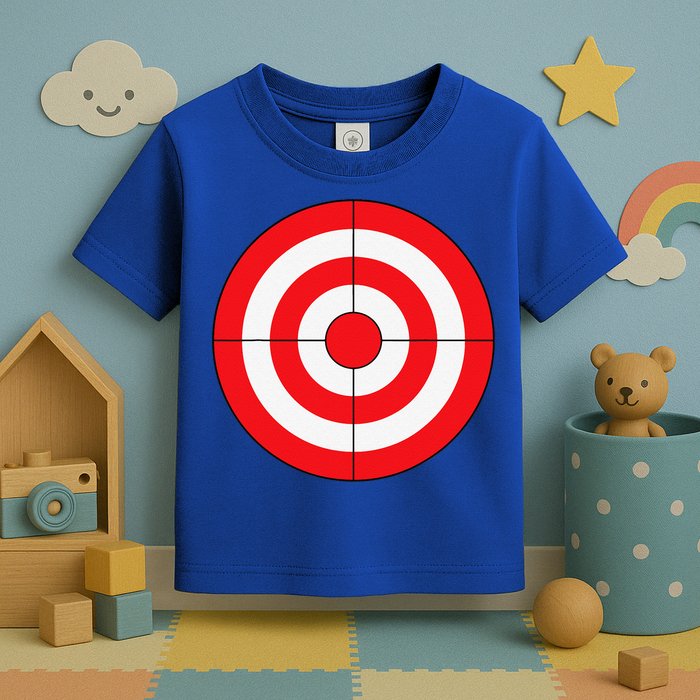 BullsEye Target Lazy DIY Halloween Costume Darts Shooting Toddler T-Shirt