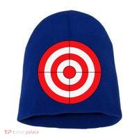 BullsEye Target Lazy DIY Halloween Costume Darts Shooting Short Acrylic Beanie