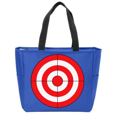 BullsEye Target Lazy DIY Halloween Costume Darts Shooting Zip Tote Bag