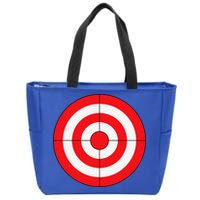 BullsEye Target Lazy DIY Halloween Costume Darts Shooting Zip Tote Bag