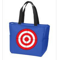BullsEye Target Lazy DIY Halloween Costume Darts Shooting Zip Tote Bag