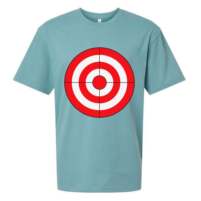 BullsEye Target Lazy DIY Halloween Costume Darts Shooting Sueded Cloud Jersey T-Shirt