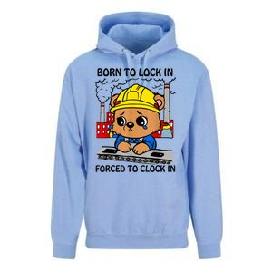 Born To Lock In Forced To Clock In Unisex Surf Hoodie