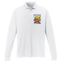 Born To Lock In Forced To Clock In Performance Long Sleeve Polo