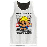 Born To Lock In Forced To Clock In Mesh Reversible Basketball Jersey Tank