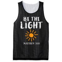 Be The Light Sun Matthew 514 Bible Christian Mesh Reversible Basketball Jersey Tank