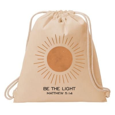 Be The Light Matthew 5 14 Drawstring Bag