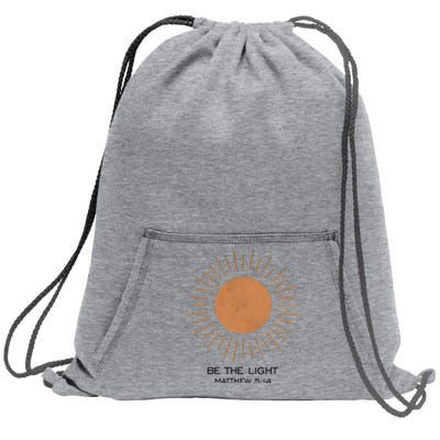 Be The Light Matthew 5 14 Sweatshirt Cinch Pack Bag