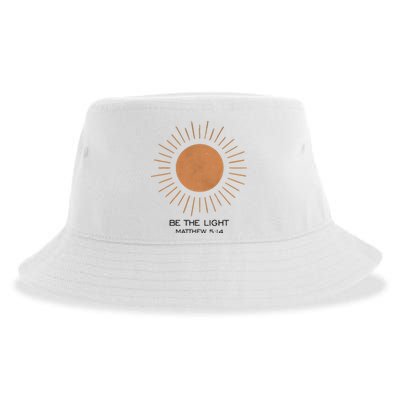 Be The Light Matthew 5 14 Sustainable Bucket Hat