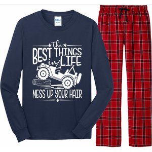 Best Things Life Mess Up Your Hair Long Sleeve Pajama Set