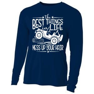 Best Things Life Mess Up Your Hair Cooling Performance Long Sleeve Crew