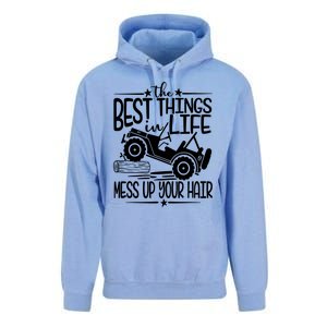 Best Things Life Mess Up Your Hair Unisex Surf Hoodie