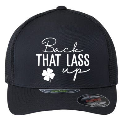 Back That Lass Up Funny St Patricks Day Offensive Flexfit Unipanel Trucker Cap