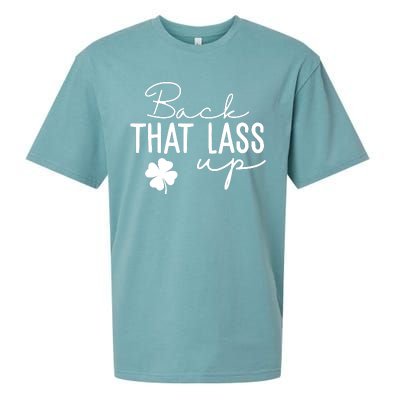 Back That Lass Up Funny St Patricks Day Offensive Sueded Cloud Jersey T-Shirt