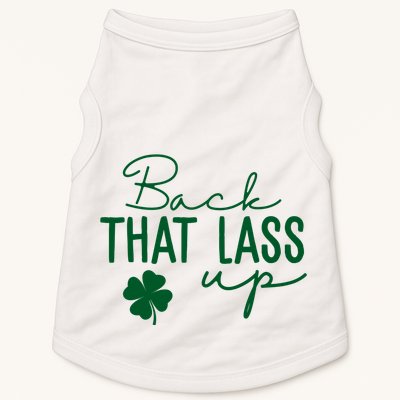 Back That Lass Up Funny St Patricks Day Offensive Doggie Tank