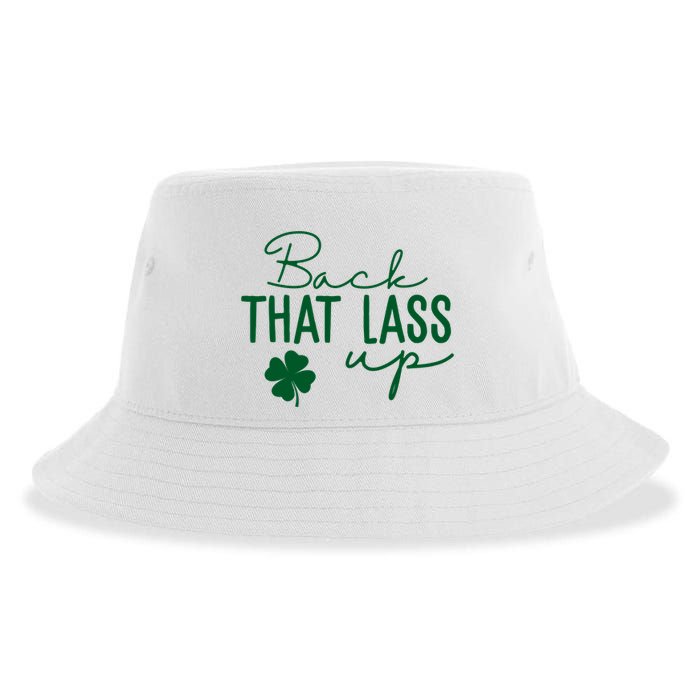 Back That Lass Up Funny St Patricks Day Offensive Sustainable Bucket Hat