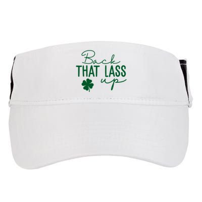 Back That Lass Up Funny St Patricks Day Offensive Adult Drive Performance Visor