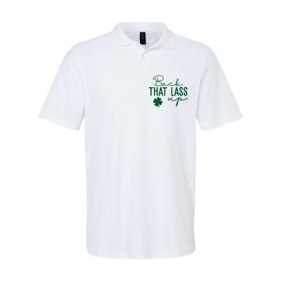 Back That Lass Up Funny St Patricks Day Offensive Softstyle Adult Sport Polo