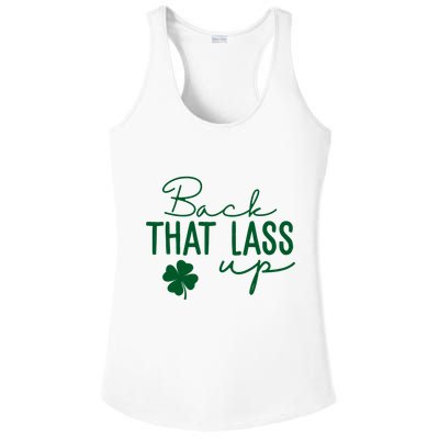 Back That Lass Up Funny St Patricks Day Offensive Ladies PosiCharge Competitor Racerback Tank