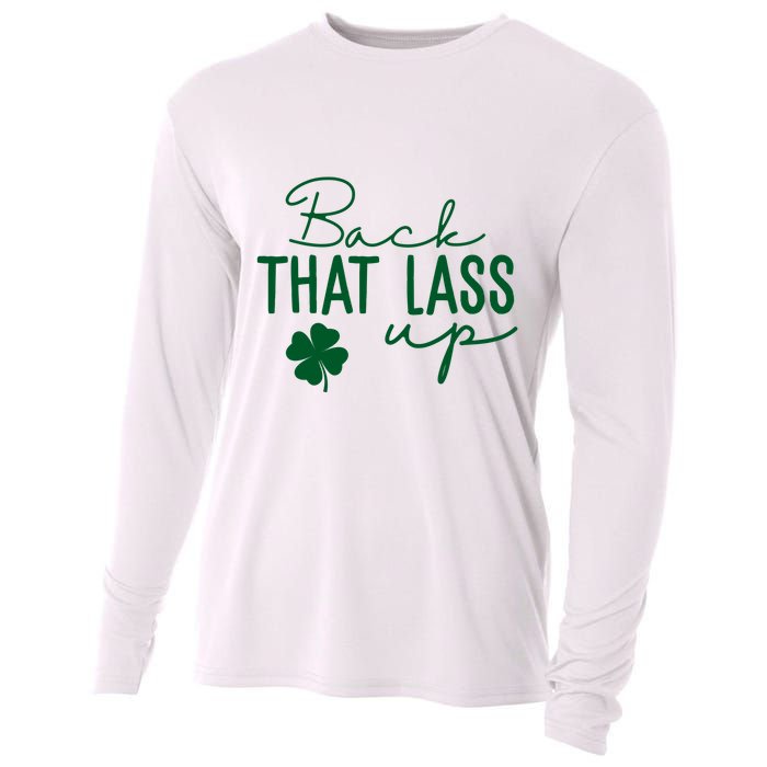 Back That Lass Up Funny St Patricks Day Offensive Cooling Performance Long Sleeve Crew