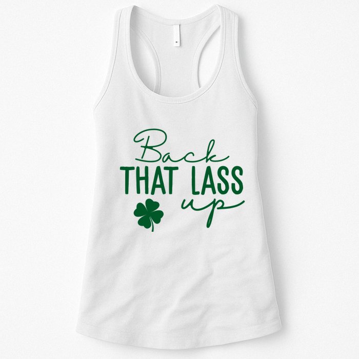 Back That Lass Up Funny St Patricks Day Offensive Womens Tank Top