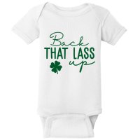 Back That Lass Up Funny St Patricks Day Offensive Baby Bodysuit