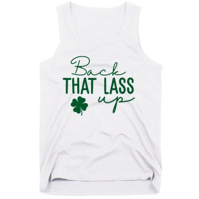 Back That Lass Up Funny St Patricks Day Offensive Tank Top