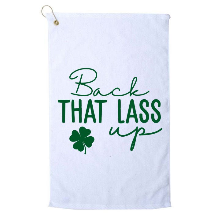 Back That Lass Up Funny St Patricks Day Offensive Golf Towel