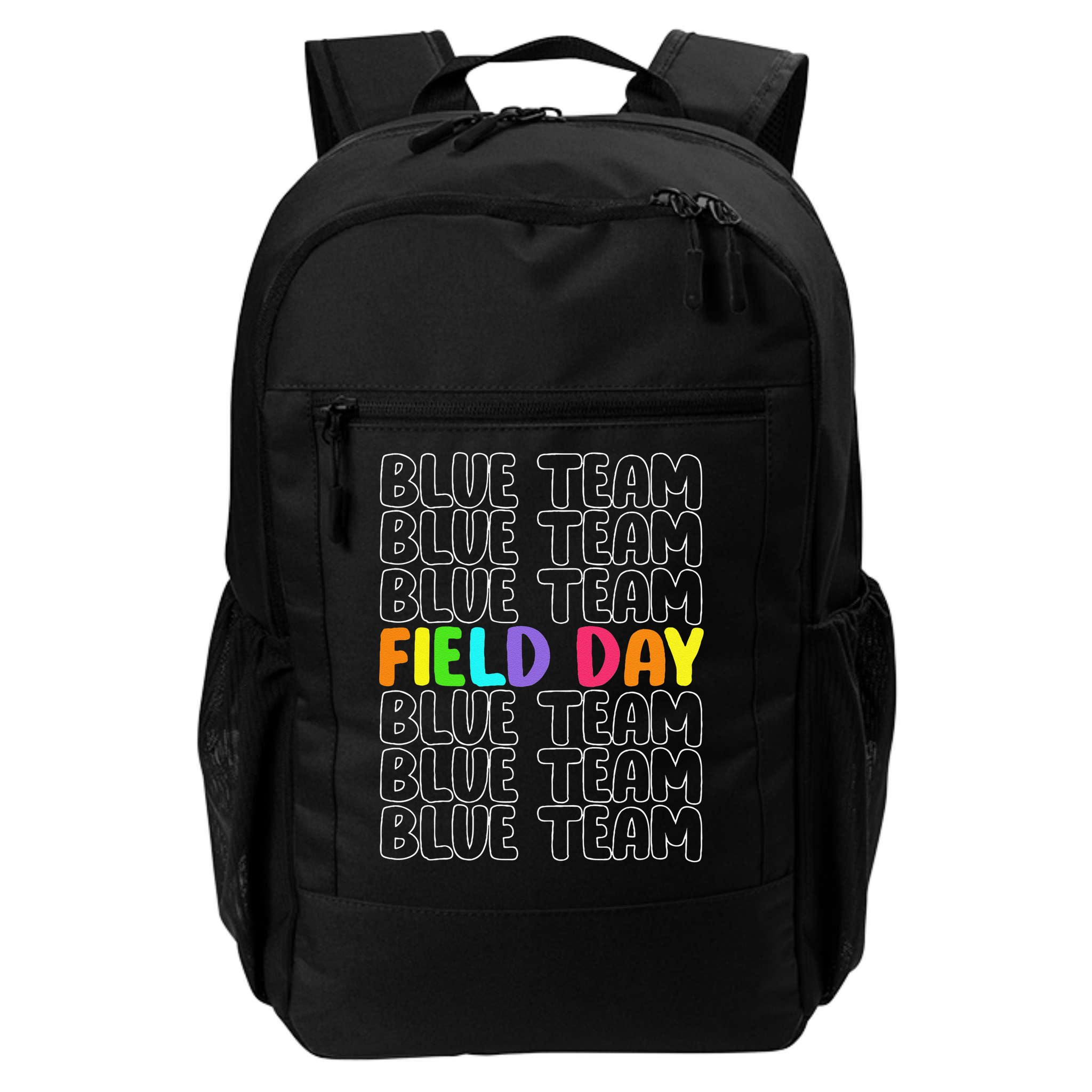 Blue Team Let The Games Begin 2025 Field Day Spirit Squad Backpack