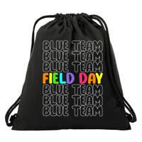Blue Team Let The Games Begin 2025 Field Day Spirit Squad Drawstring Bag