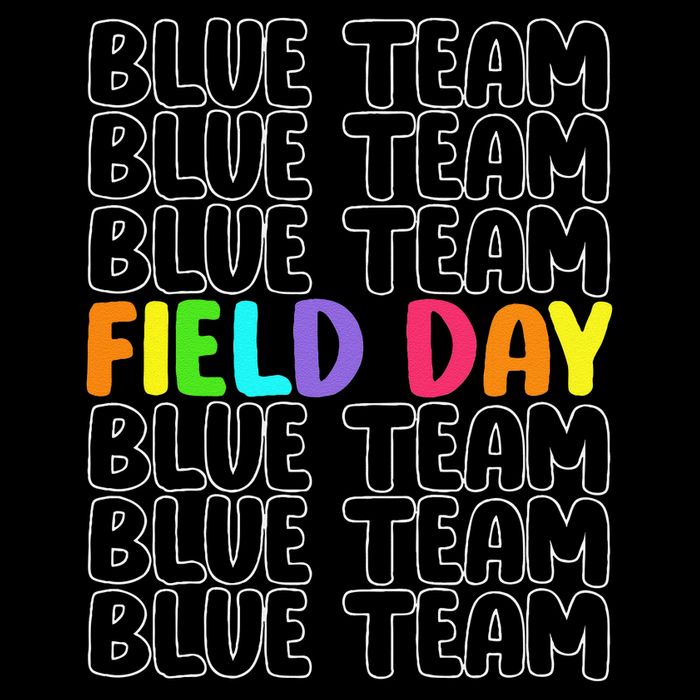 Blue Team Let The Games Begin 2025 Field Day Spirit Squad Zip Tote Bag