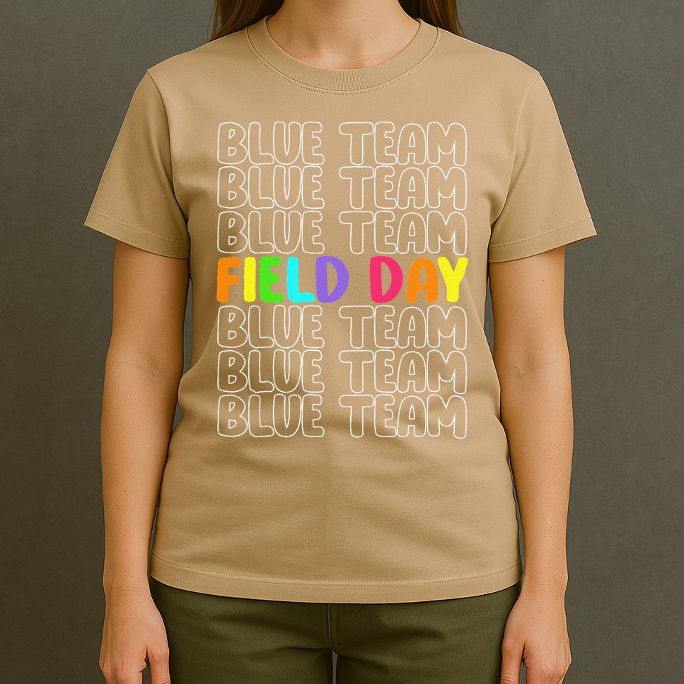 Blue Team Let The Games Begin 2025 Field Day Spirit Squad T-Shirt