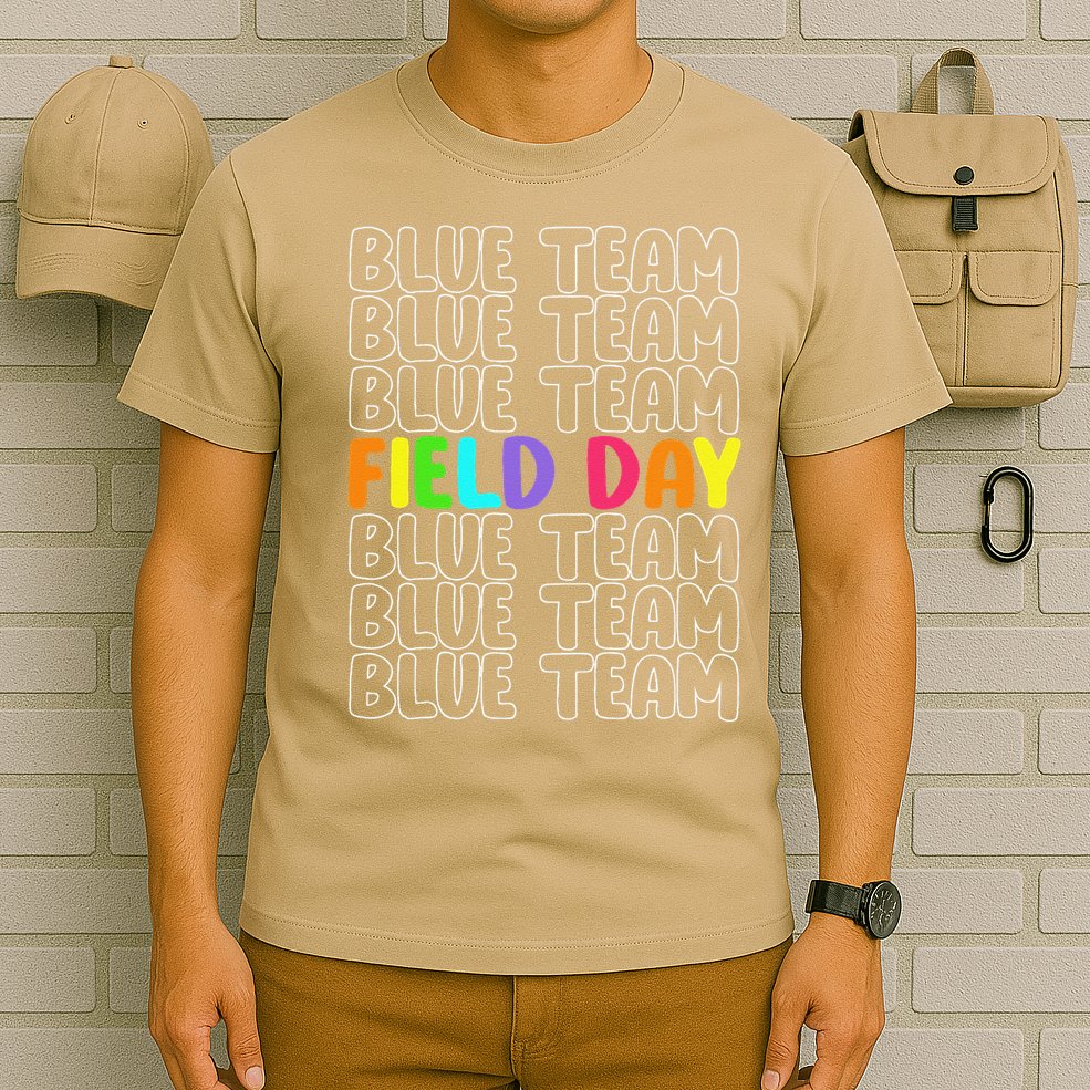 Blue Team Let The Games Begin 2025 Field Day Spirit Squad T-Shirt