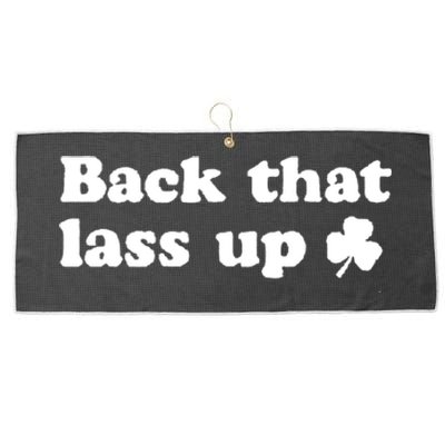 Back That Lass Up Funny Designs Meaningful Gift Large Microfiber Waffle Golf Towel