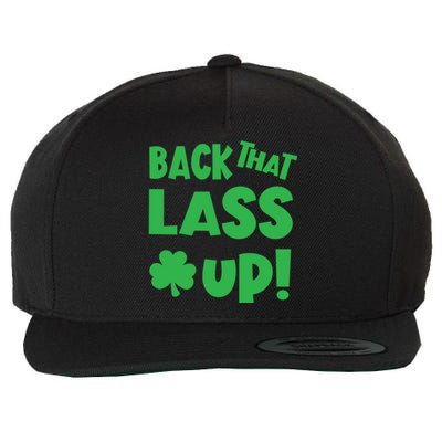 Back That Lass Up Funny St Patricks Day Gift Wool Snapback Cap